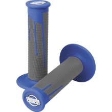 ProTaper Full Diamond Clamp-On Grips, Blue/Dark Grey