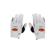 Twin Air Gloves - White / Orange Logo