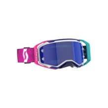 Scott Prospect 2.0 AMP Chrome MX Brille Blå Krom Works Linse