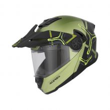 ACERBIS RIDER MODULAR HELMET, GREEN/BLACK MATT - Utg. farge