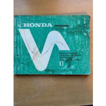 PARTS CATALOGUE, HONDA CR450RB 1981