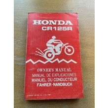 HONDA CR 125R 1981 OWNERS MANUAL (EN/FR)