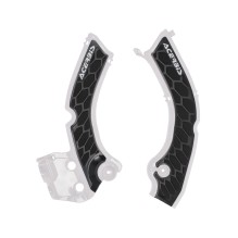 ACERBIS X-GRIP FRAME PROTECTION, WHITE/BLACK - TRIUMPH TF
