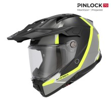 ACERBIS ATTACK ADV HELMET, BLACK/FLUO YELLOW MATT