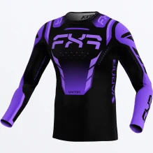 FXR Youth Vapor Air MX Jersey 25 - Abyss Black