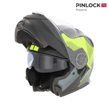 ACERBIS HELMET SEREL FLIP UP 2206, Black / Fluo Yellow
