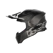 ACERBIS HELMET AIRSTRIKE - Carbon, black/white glossy