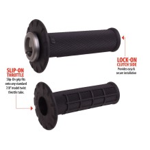 ODI Universal Lock-On Grip Half-Waffle - Black/Bk