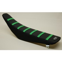 GUTS Ribbed Cover Standard + High, Black/Green, KX450F 19-24, KX250 21-24