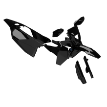 Plastic parts kit, Black - 701 Supermoto 2026-
