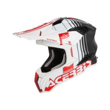 ACERBIS HELMET AIRSTRIKE - C, white/red glossy