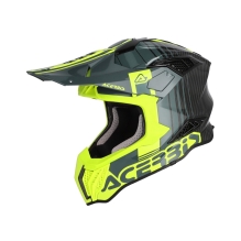 Acerbis Helmet Airstrike - C, Black/turquoise Glossy - L