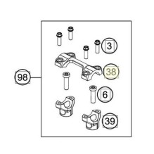 HANDLEBAR CLAMP 28MM