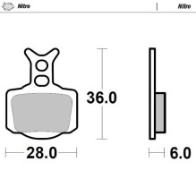 Moto-Master, Bromsbelägg Nitro, BAK FRAM