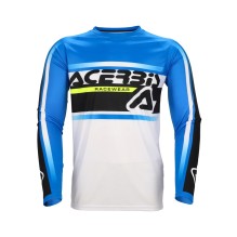 ACERBIS JERSEY MX LINEAR KID, WHITE/BLUE