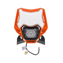 ACERBIS UNIVERSAL HEADLIGHT VSL LUMEN-X, ORANGE/BLACK