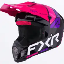FXR CLUTCH COMP MX HELMET 26, BLACK/RAZZ