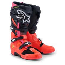 Alpinestars Boot Tech 7 Black/Red Fluo/Pink Fluo