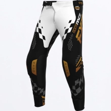 FXR YTH REVO DAYTONA MX PANT 26.5 BLACK/WHITE/KASH