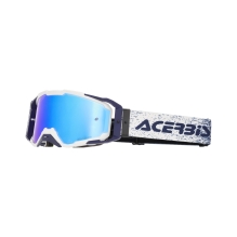 ACERBIS VITRION MIRROR GOGGLE, WHITE/BLUE
