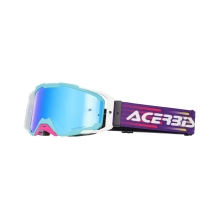 ACERBIS VITRION MIRROR GOGGLE, LIGHT BLUE/WHITE