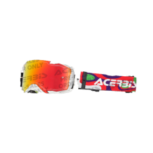 ACERBIS VORTEX MIRROR GOGGLE, WHITE/RED