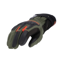 ACERBIS CE CROSSOVER WP GLOVES, BLACK/GREEN