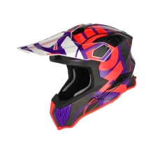 ACERBIS AIRSTRIKE-C HELMET, RED/PURPLE