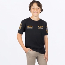 FXR YTH RACE DIV PREMIUM T-SHIRT 27 BLACK/GOLD