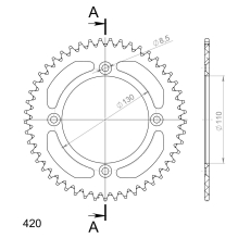 Supersprox drev BRONSE, 49T  HONDA CR80 / CR85   85-04   420
