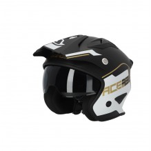 ACERBIS halvhjelm JET ARIA 2206, BLACK/WHITE/GOLD