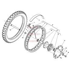 SPOKE NIPPLE, FRONT/REAR - CR65