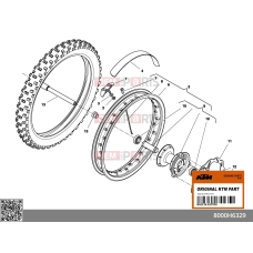 SPOKE, FRONT WHEEL - CR65