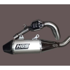 HGS Avgassystem 4T komplett set KTM450SX-F FC450 MC450F 23-.. Grey Carb