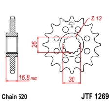 FORDREV 14T CBR600 / CBR1000  520-DREVING