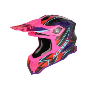 ACERBIS HELMET AIRSTRIKE - X, black/pink glossy