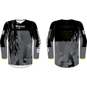 HUSQVARNA RAILED JERSEY BLK/GREY