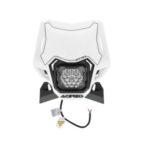 ACERBIS UNIVERSAL HEADLIGHT VSL LUMEN-X, WHITE/BLACK