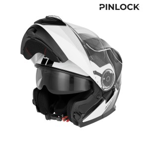 ACERBIS HELMET SEREL FLIP UP 2206, BLACK / WHITE
